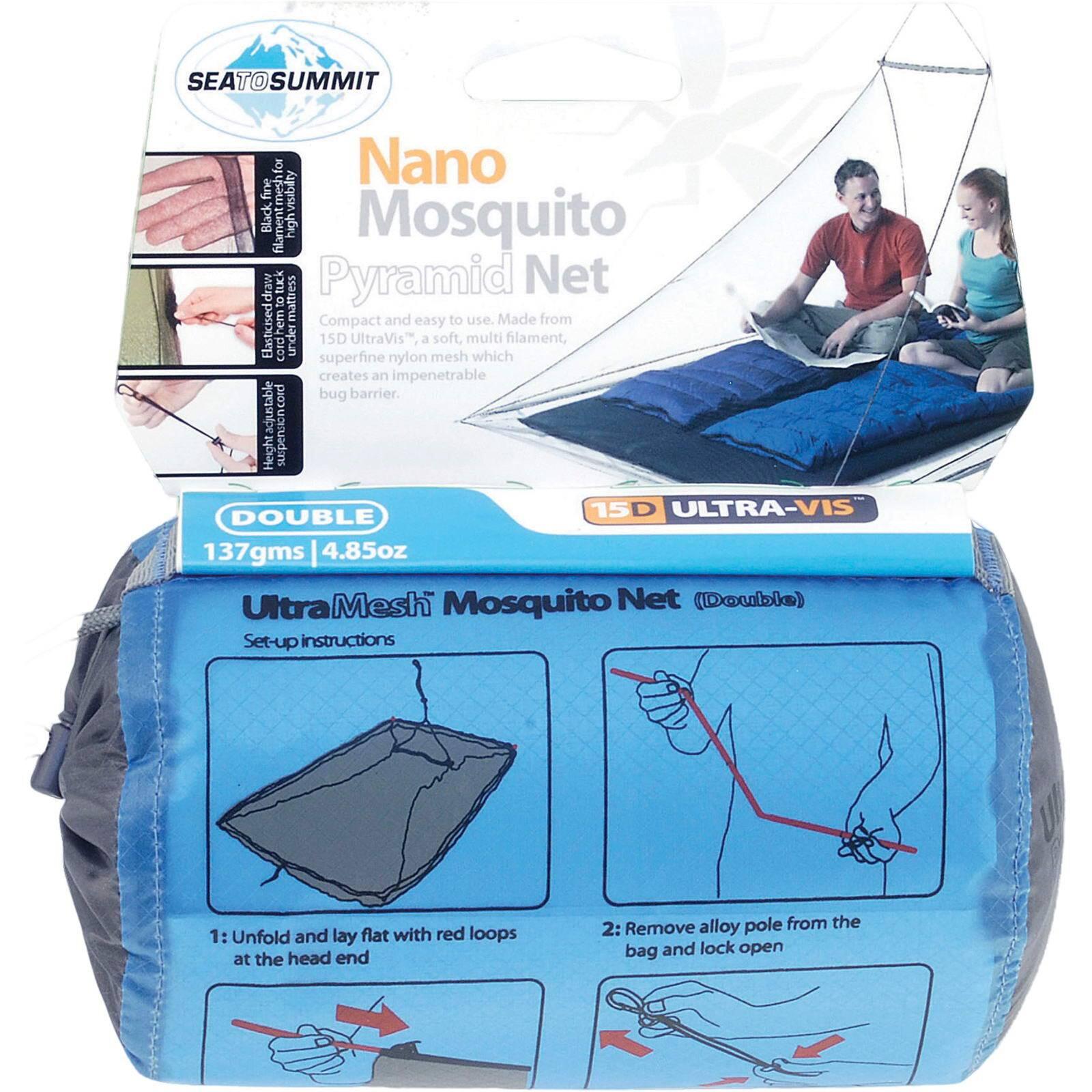 Moskitiera turystyczna Nano Mosquito Pyramid Net Double 2/7