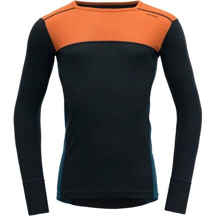 Langarm-Shirt Lauparen Merino 190 Shirt Man flame-ink-flood