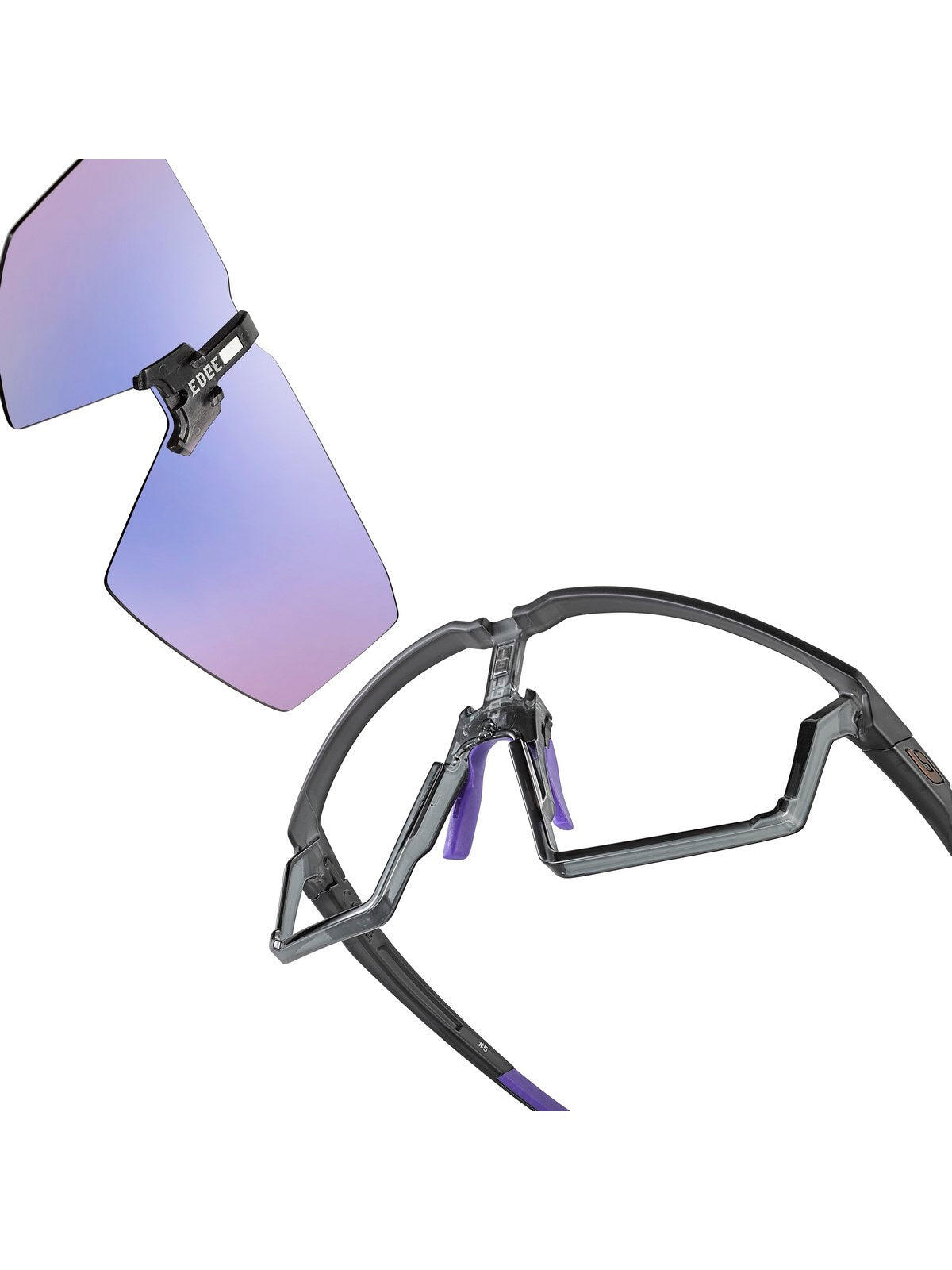 Occhiali da sole Julbo Edge Reactiv Cat 0-3 3CF nero arancione 6/7