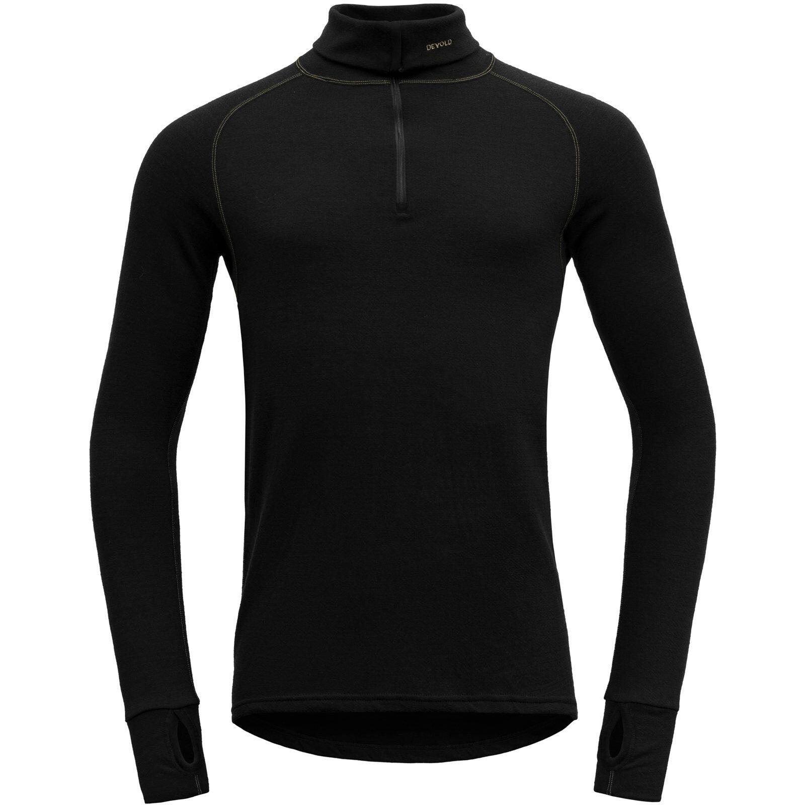 DEVOLD Funktionsshirt Expedition Merino 235 Zip Neck Man black