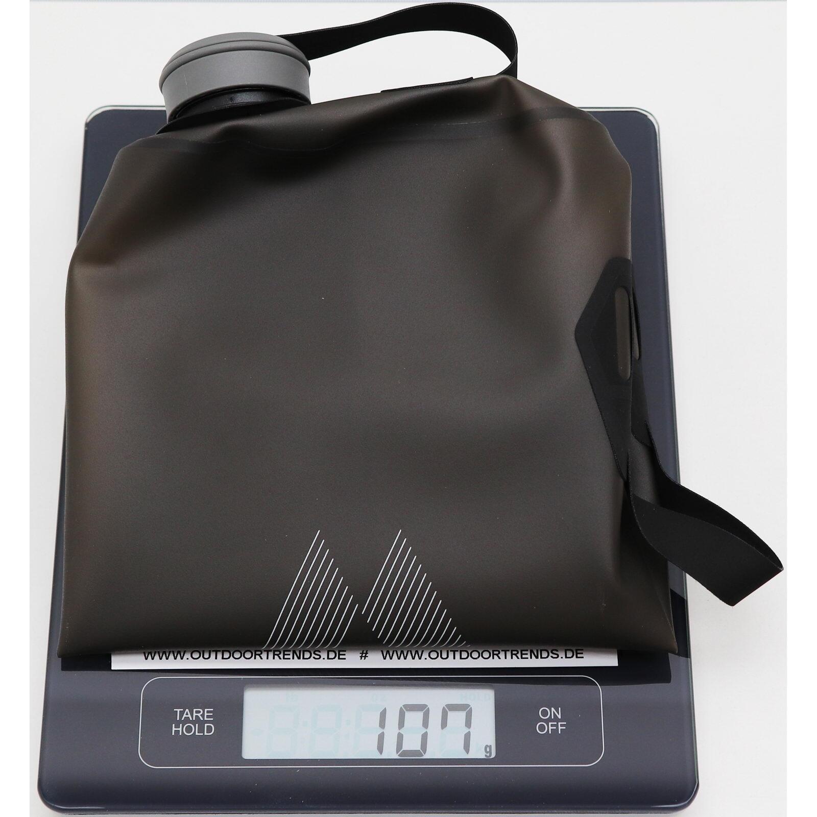 Poche à eau Hydrapak Seeker 4L gris TPU légère pliable ouverture 42 mm poignée 6/6