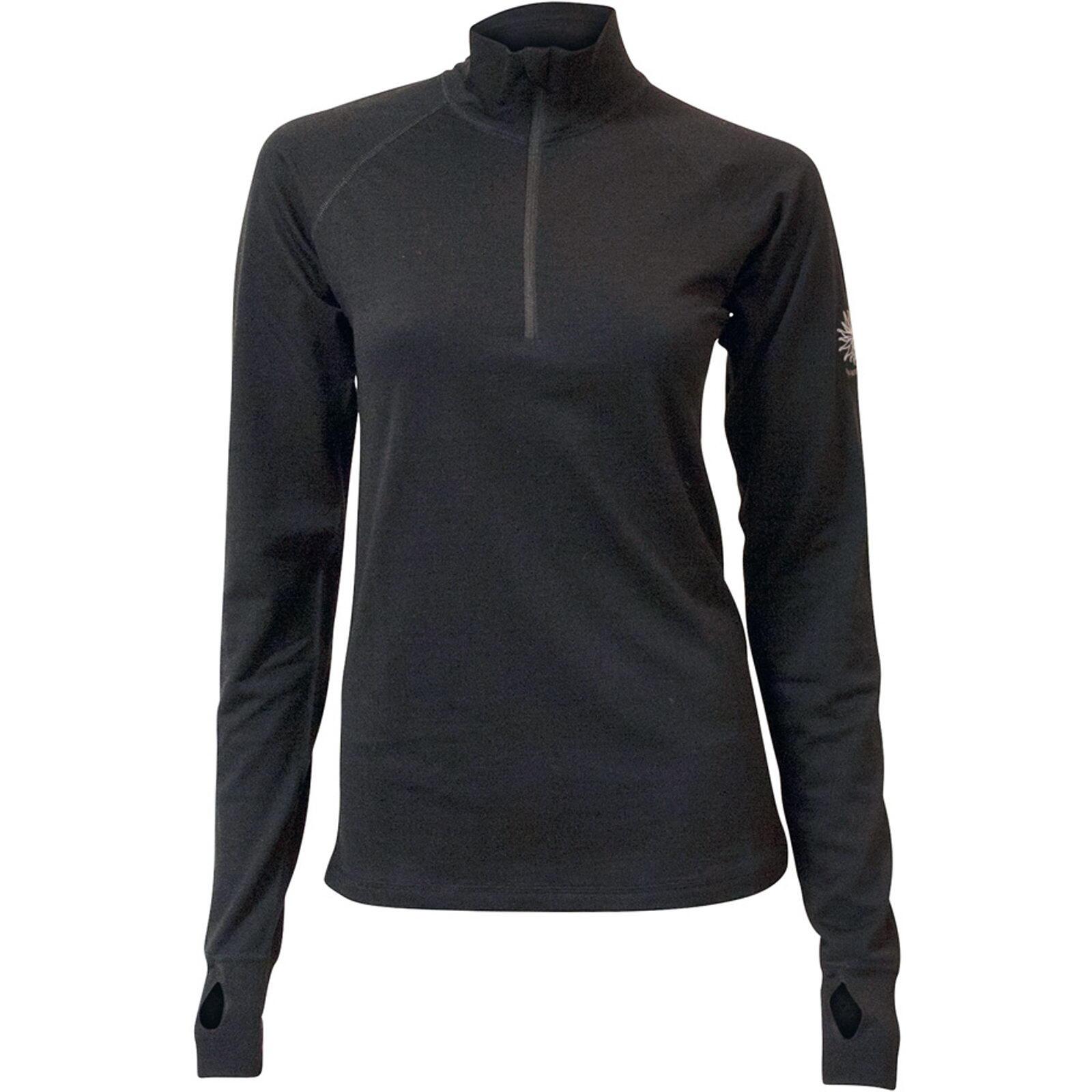 IVANHOE Langarmshirt mit Zip UW Blossom Woman black