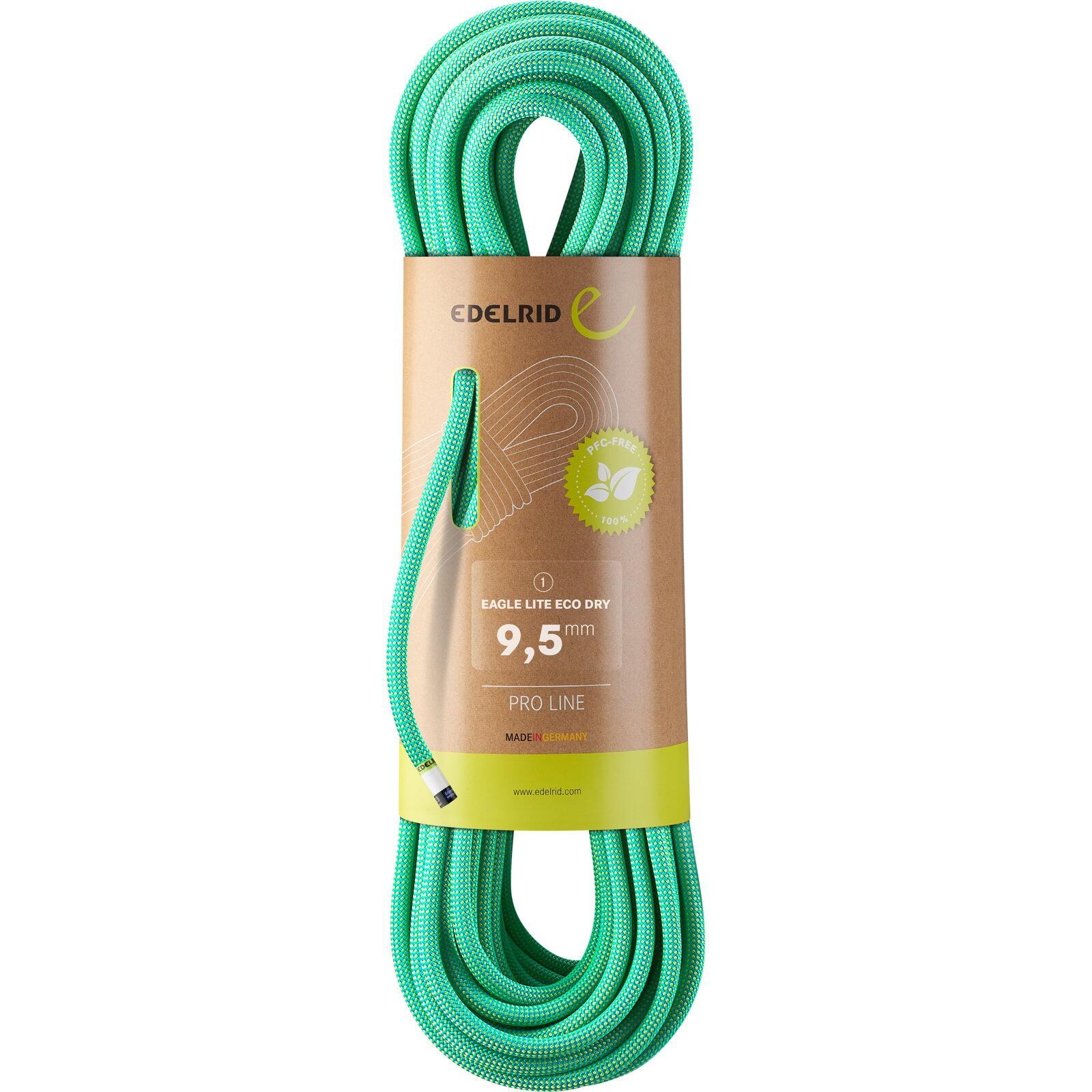 EDELRID Einfachseil Eagle Lite Eco Dry 9,5 mm bright green