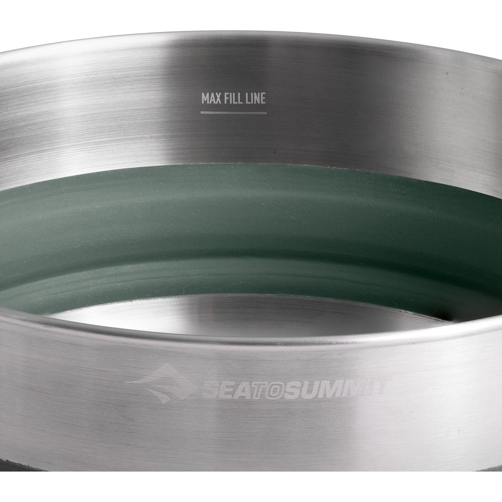 Sea to Summit Detour Olla de Acero Inoxidable Plegable 3 L 6/7