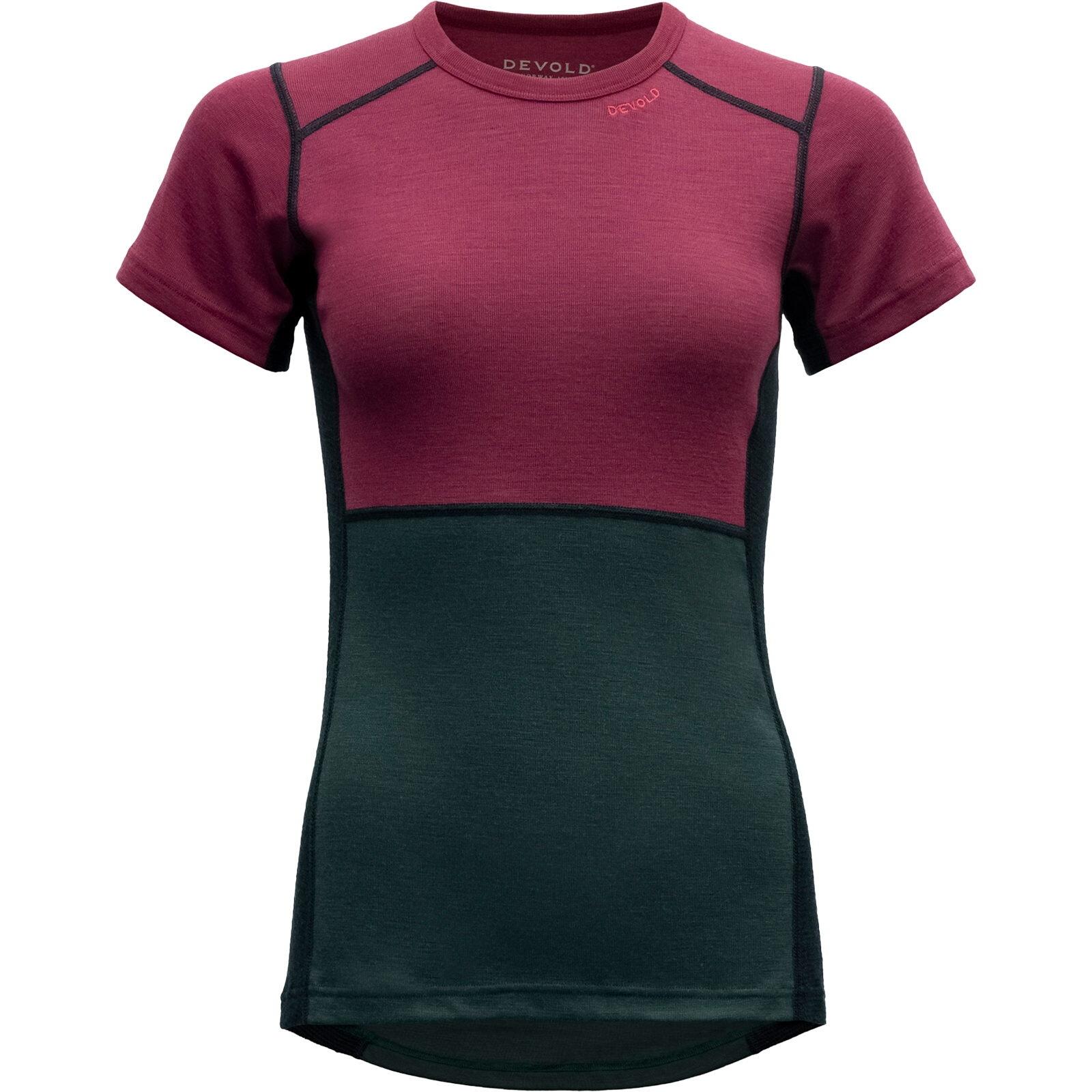 Funktionsshirt Lauparen Merino 190 T-Shirt Wmn beetroot-woods-ink 1/6