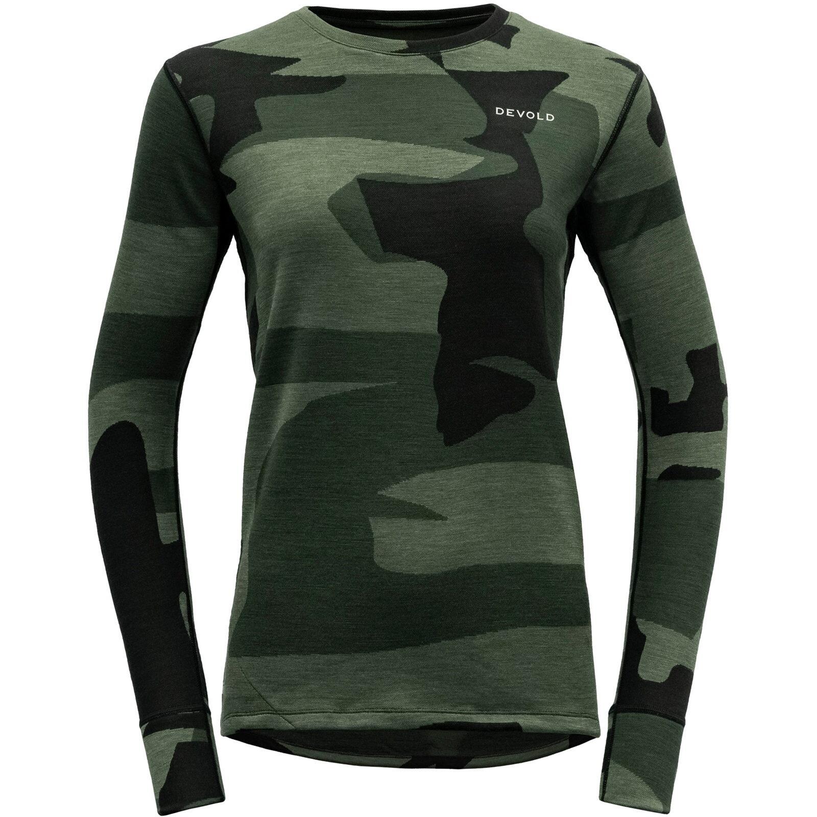 DEVOLD Bike-Funktionsshirt Kløvstien Merino Shirt MWN forest camo