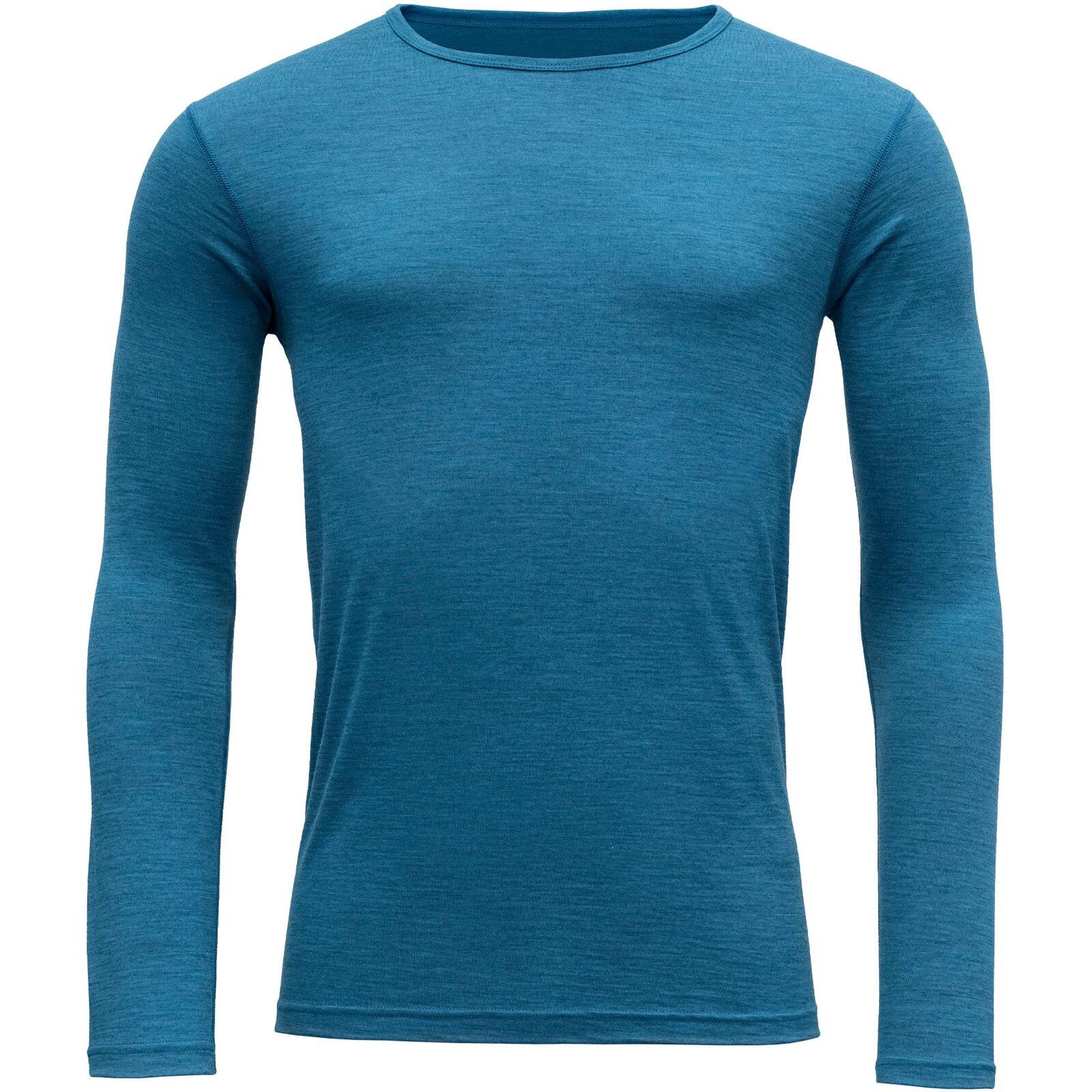 DEVOLD Funktionsshirt Breeze Merino 150 Shirt Man blue melange