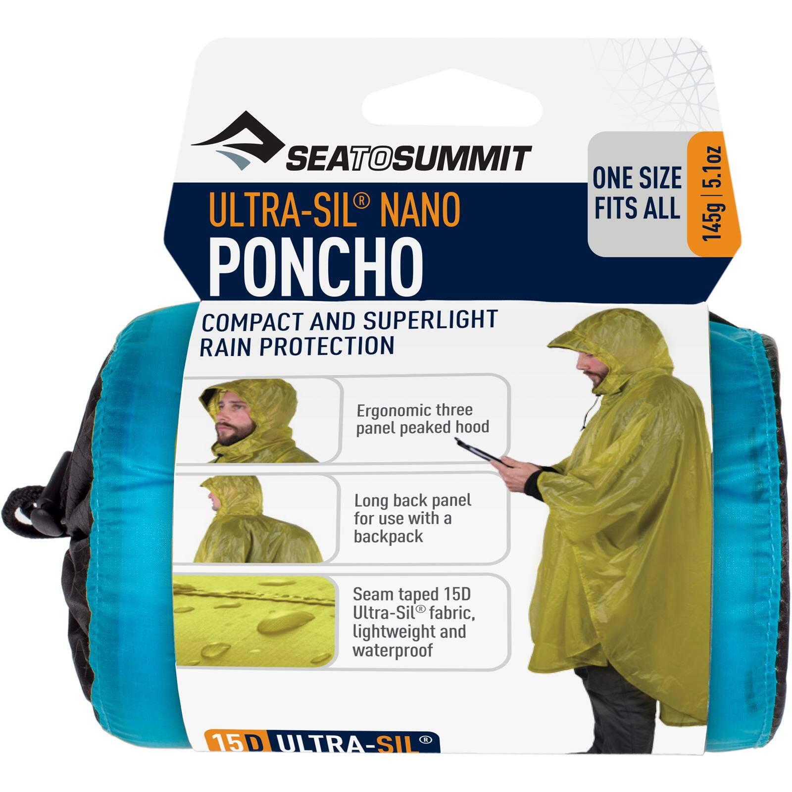 Poncho Sea to Summit Ultra-Sil Nano - Bleu - Taille unique 3/5