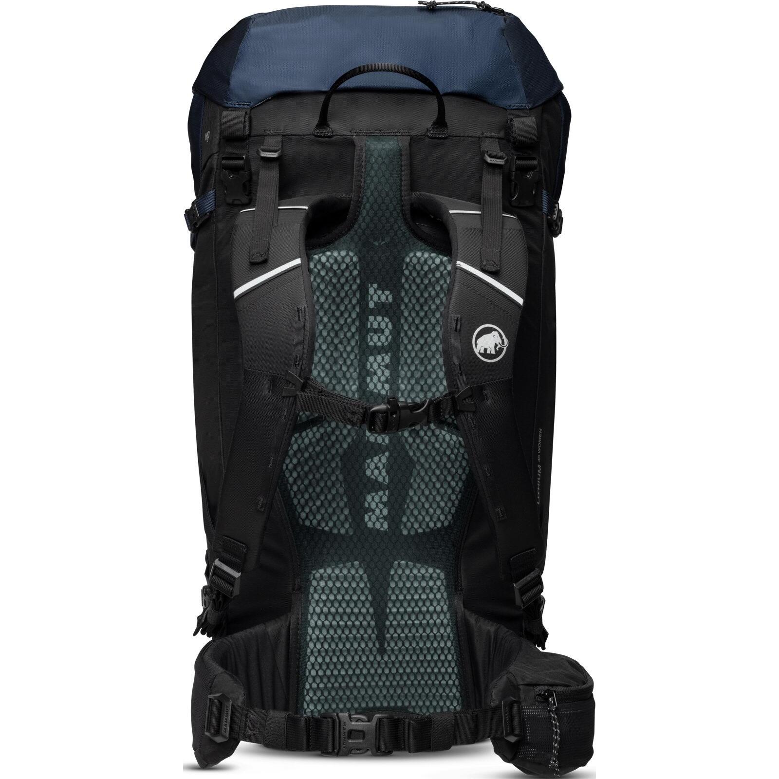 Sac à dos randonnée femme Mammut Lithium 50 W 50L bleu marine matières recyclées 2/7