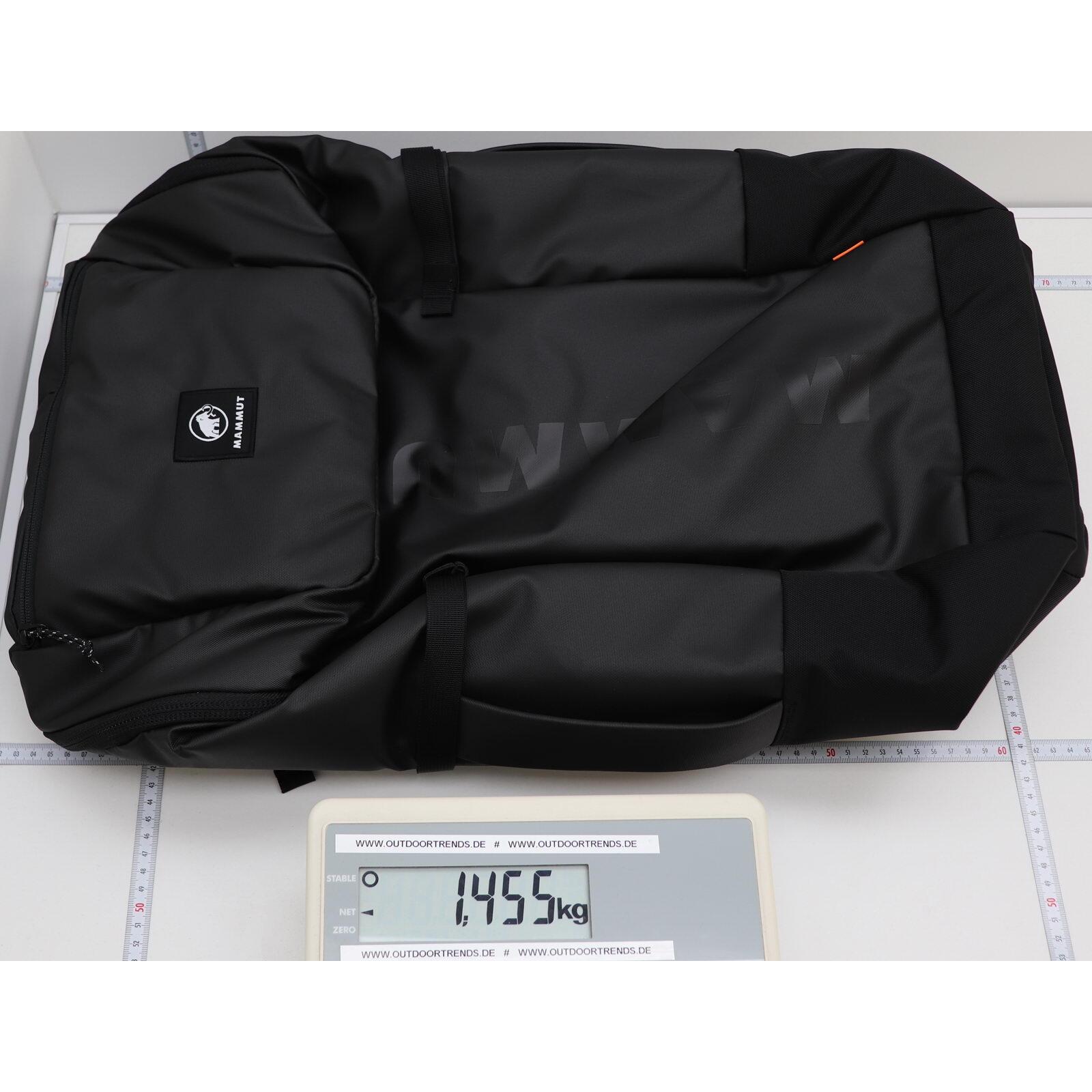 Sac d’escalade Mammut Neon 45 L noir avec corde et ceinture rembourrée 5/6