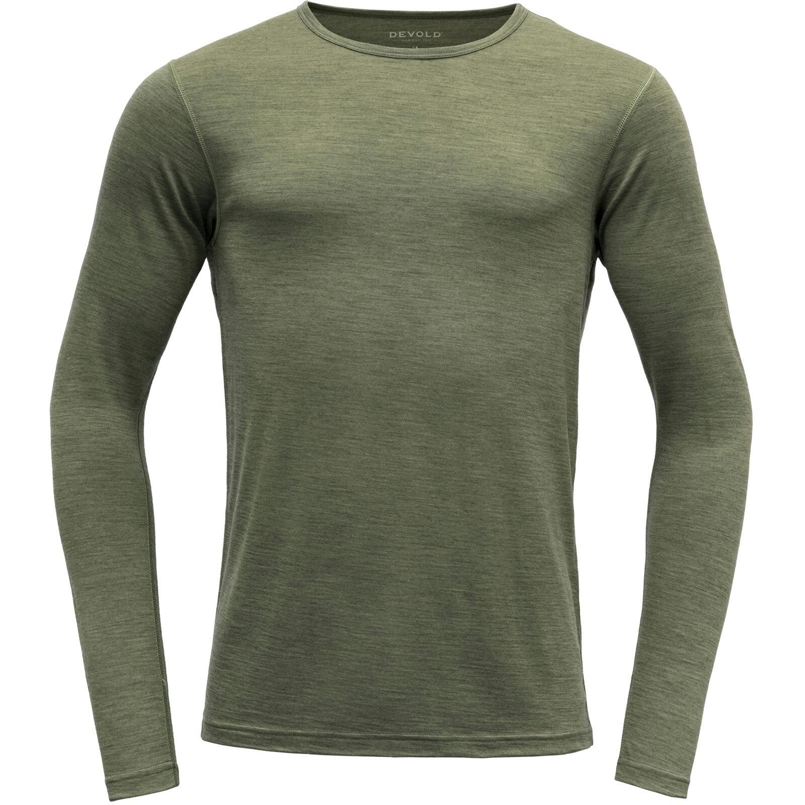 DEVOLD Funktionsshirt Breeze Merino 150 Shirt Man lichen melange