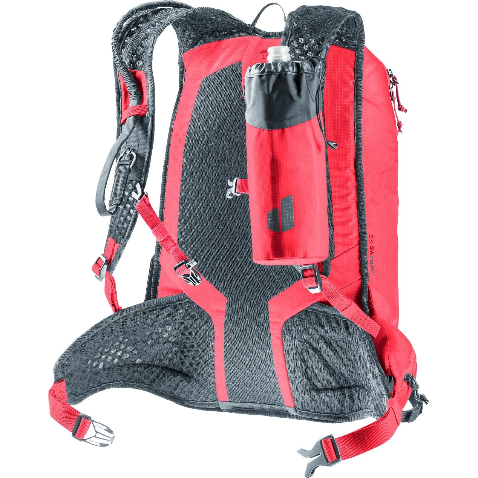 Sac à dos Deuter Updays 20L ruby hibiscus — polyamide, bretelles rembourrées 6/7