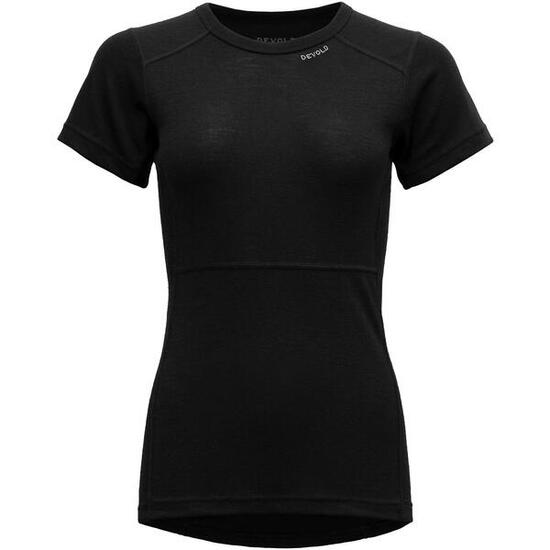 Kurzarm-Shirt Lauparen Merino 190 T-Shirt Wmn black