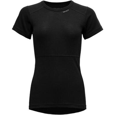 Kurzarm-Shirt Lauparen Merino 190 T-Shirt Wmn black