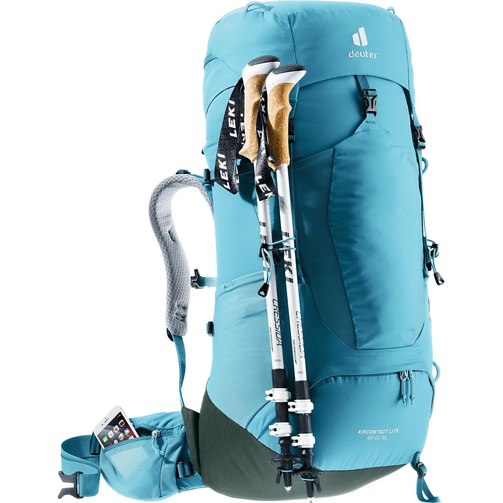 Plecak trekkingowy damski Deuter Aircontact Lite 45 + 10 SL - lagoon/ivy 6/7