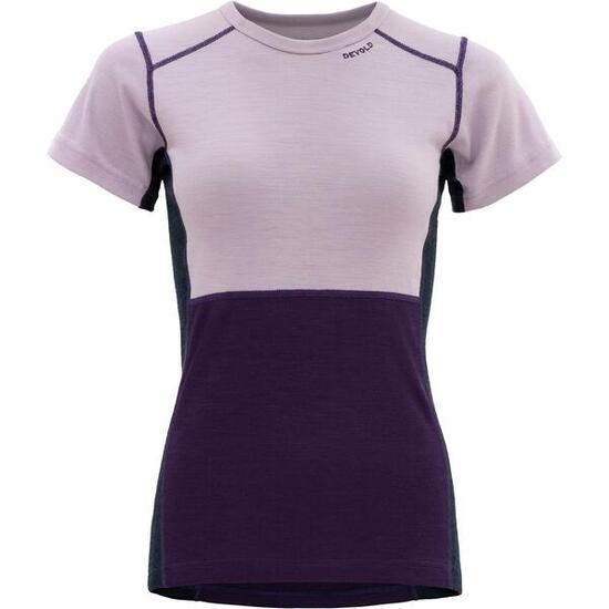 Kurzarm-Shirt Lauparen Merino 190 T-Shirt Wmn orchid-lilac-ink