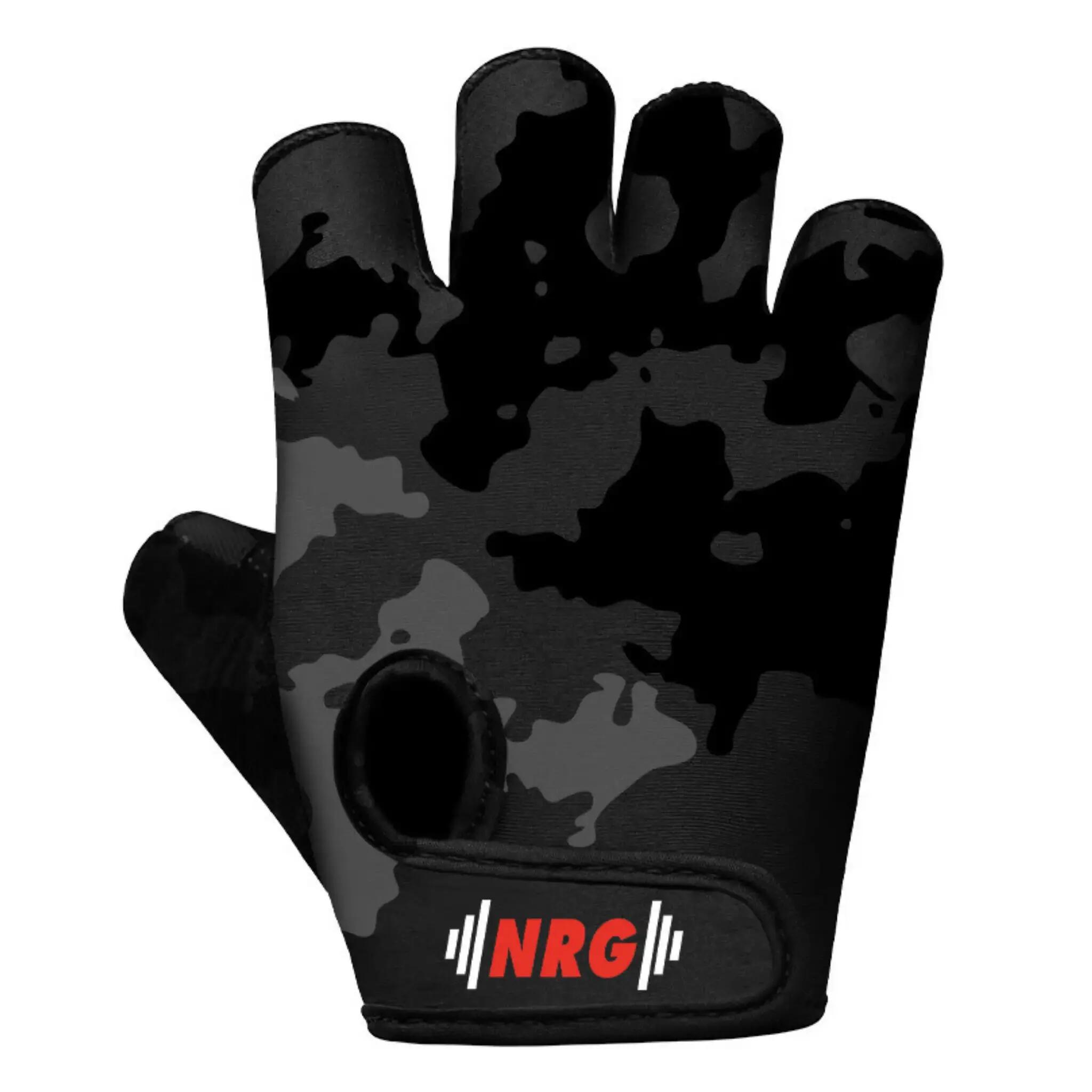 Guanti fitness F6 con impugnatura durevole mimetica - Taglia:M 5/5
