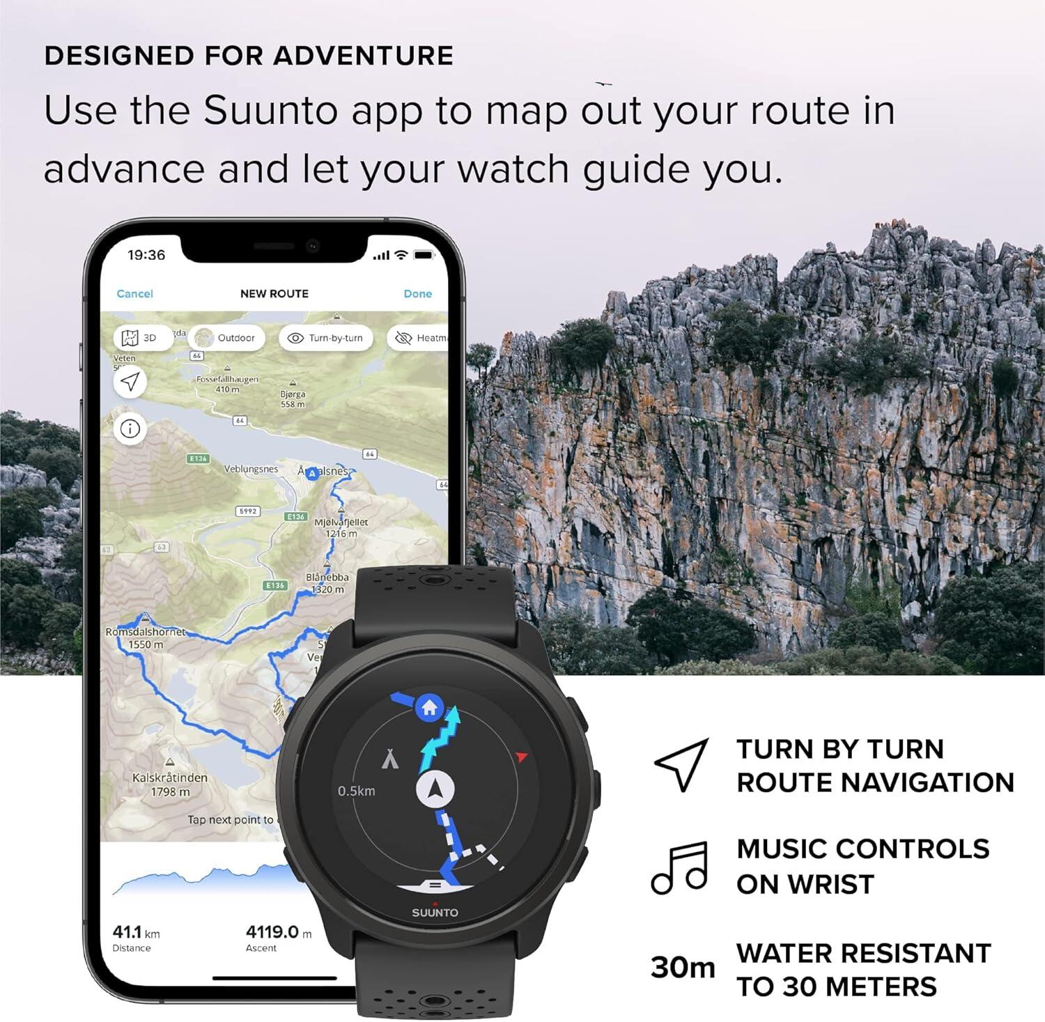 Suunto 5 Peak Gps Sports Watch All Black Suunto 5 Peak Gps Sports Watch All Black