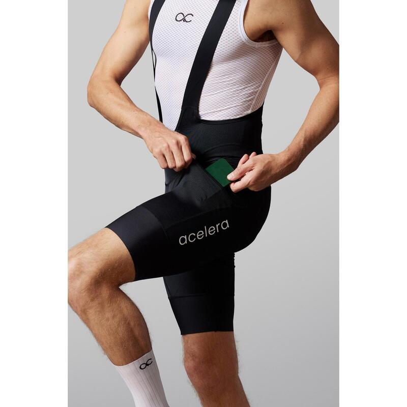 Fietsbroek Heren Zeem Bretels - Wielrenbroek – Mountainbike - Koersbroek - Kort