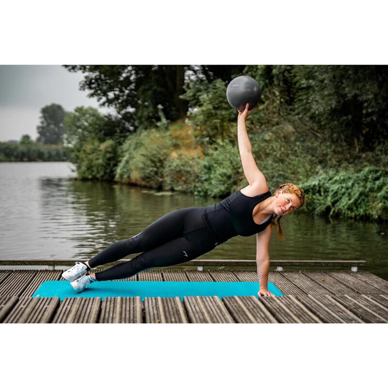 Minge soft gimnastică 23 cm, gri — anti-explozie, 110 g