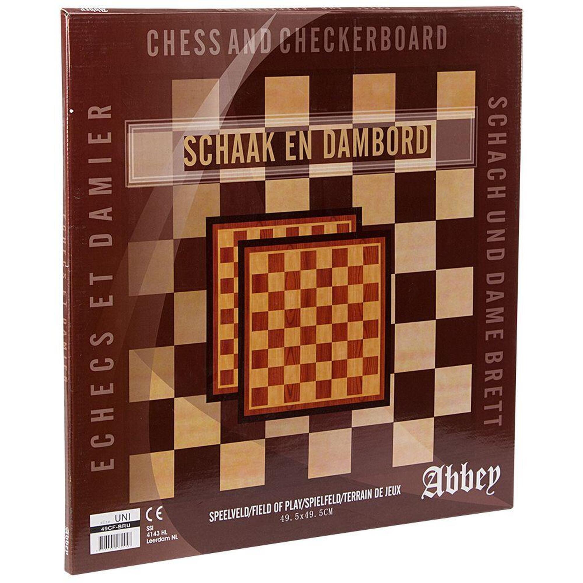 Tabla de sah Abbey® Game  49,5 x 49,5 cm, Multicolor, 49.5x49.5 cm