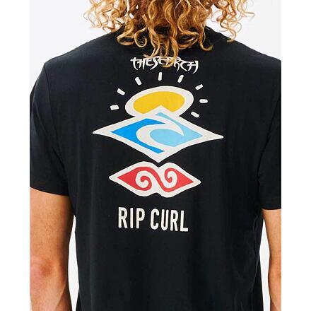 triko RIP CURL Search Icon BLACK