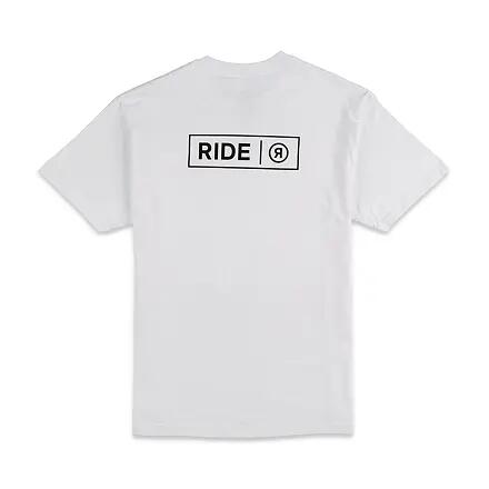 triko RIDE Logo S/S White