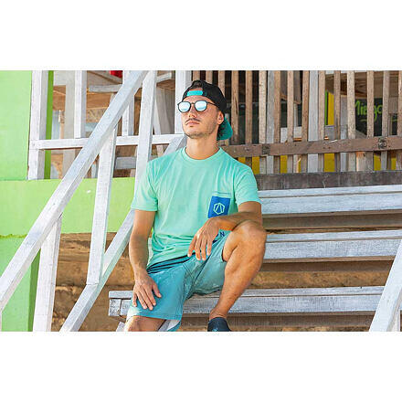 Triko AZTRON Double Chamber S/S turquoise 4/4