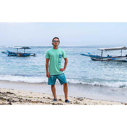 Triko AZTRON Double Chamber S/S turquoise 3/4