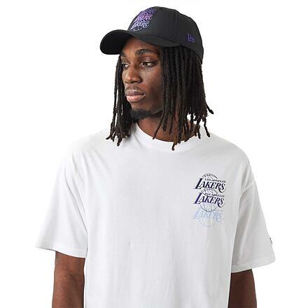 triko NEW ERA NBA Stacked oversized tee LOSLAK WHITRP