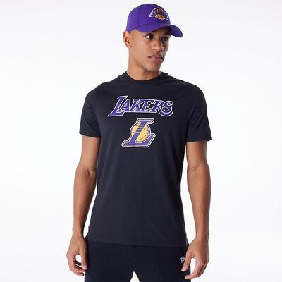 New era nos nba regular tee los angeles lakers heren-t-shirt