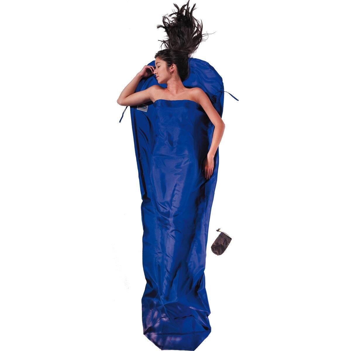COCOON Seiden-Schlafsack Silk MummyLiner Gr. S ultramarine blue