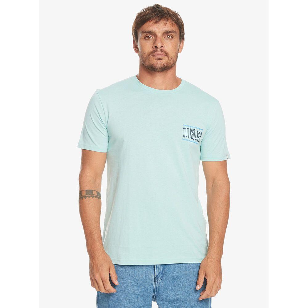 QUIKSILVER triko QUIKSILVER Taking Roots PASTEL TURQUOISE