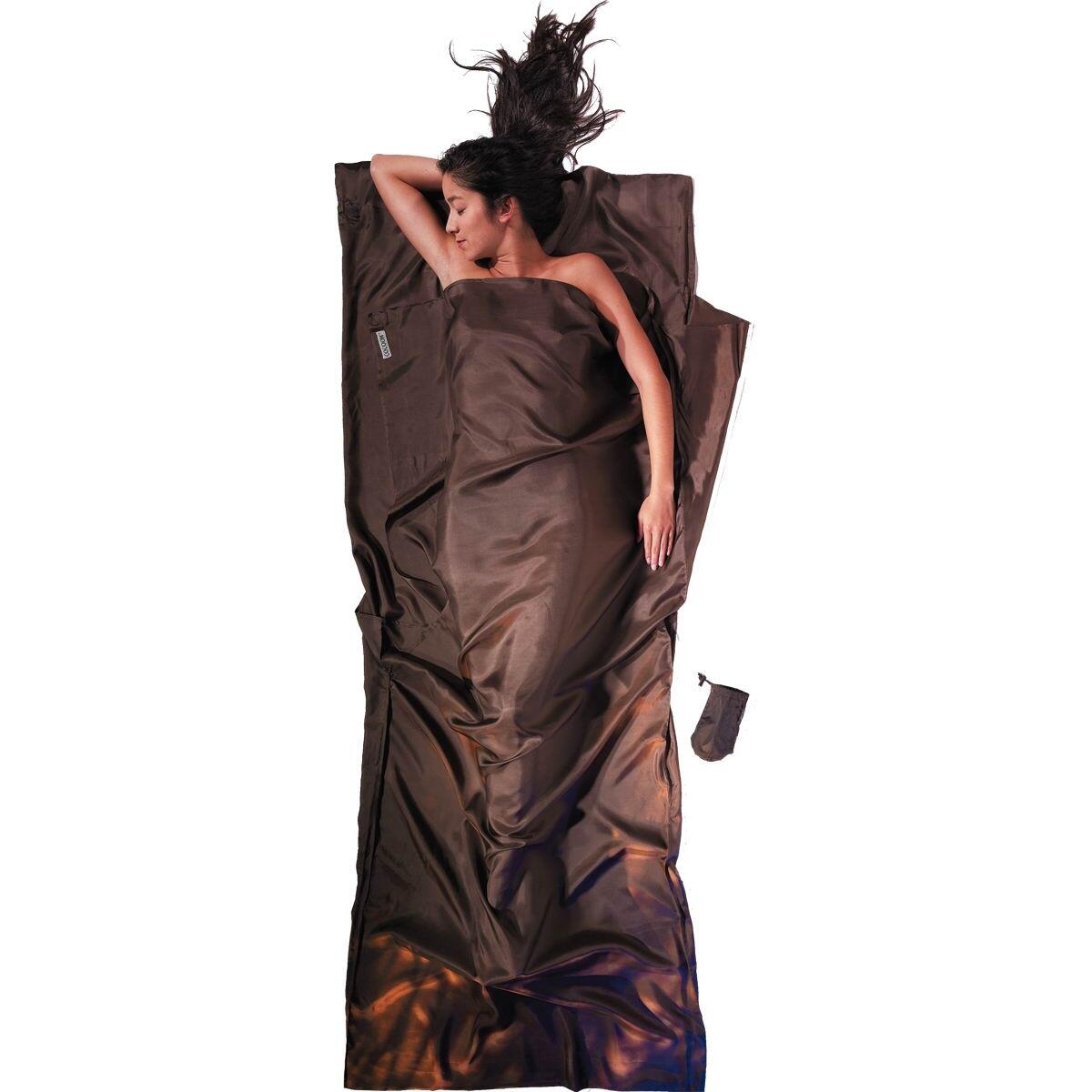 COCOON Seidenschlafsack Silk TravelSheet muddy elephant