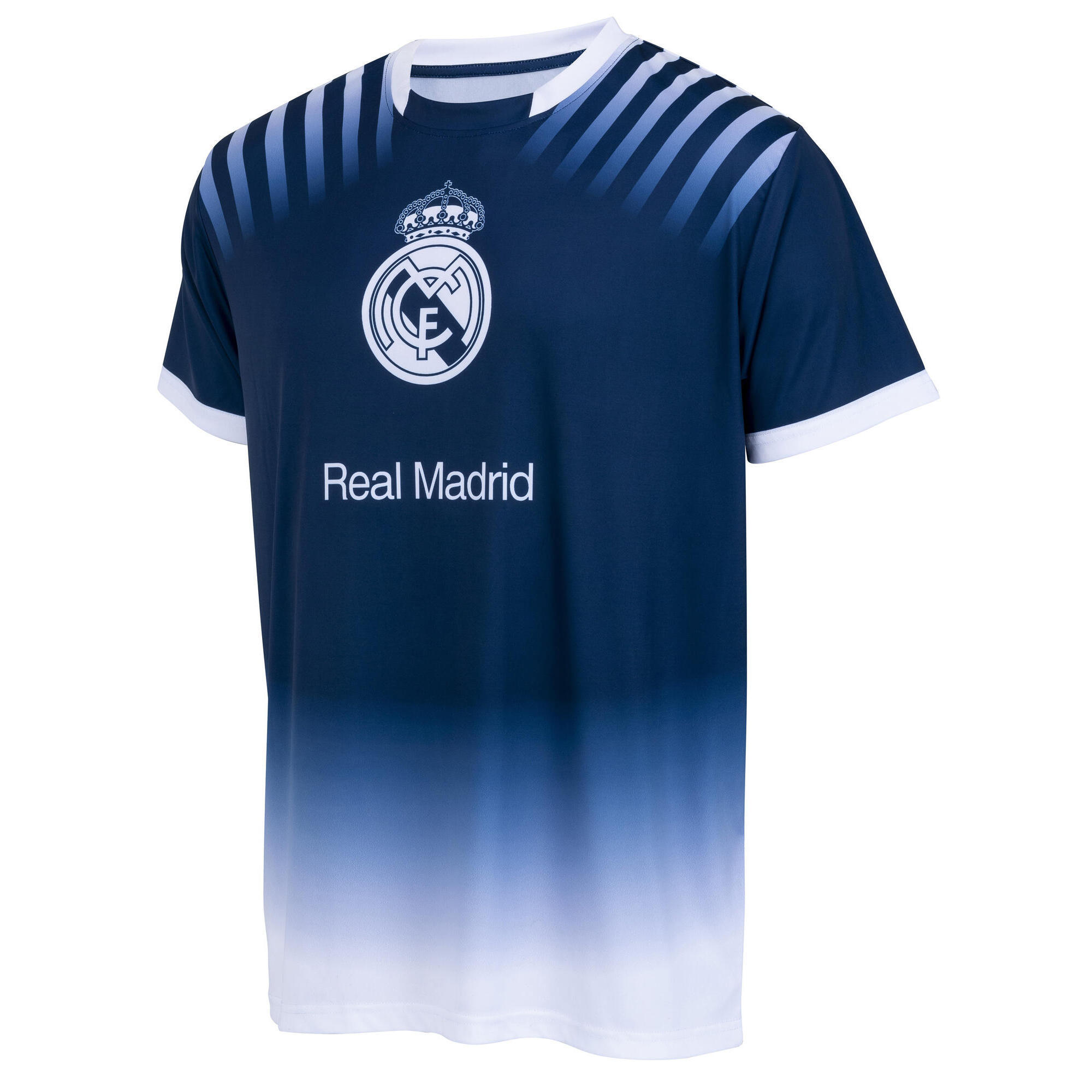 Real Madrid - Maillot Homme Real - Collection Officielle Real Madrid - Maillot Manches Courtes - Bleu - 38 S - Decathlon