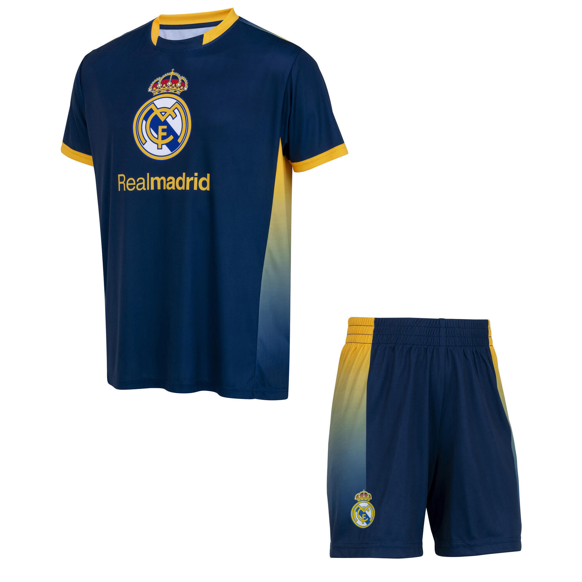 Real Madrid - Maillot Short Real Enfant Garçon - Collection Officielle Real Madrid - Tenue De Football - Bleu - 10 À 12 Ans - Decathlon