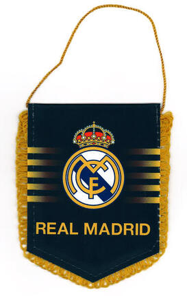 Fanion Real - Collection officielle Real Madrid - Taille 13 x 10 cm