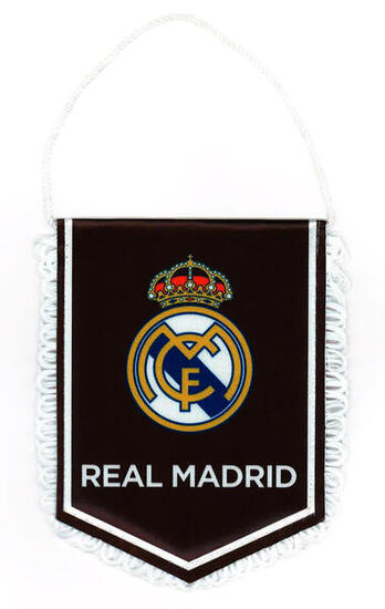 Fanion Real - Collection officielle Real Madrid - Taille 13 x 10 cm