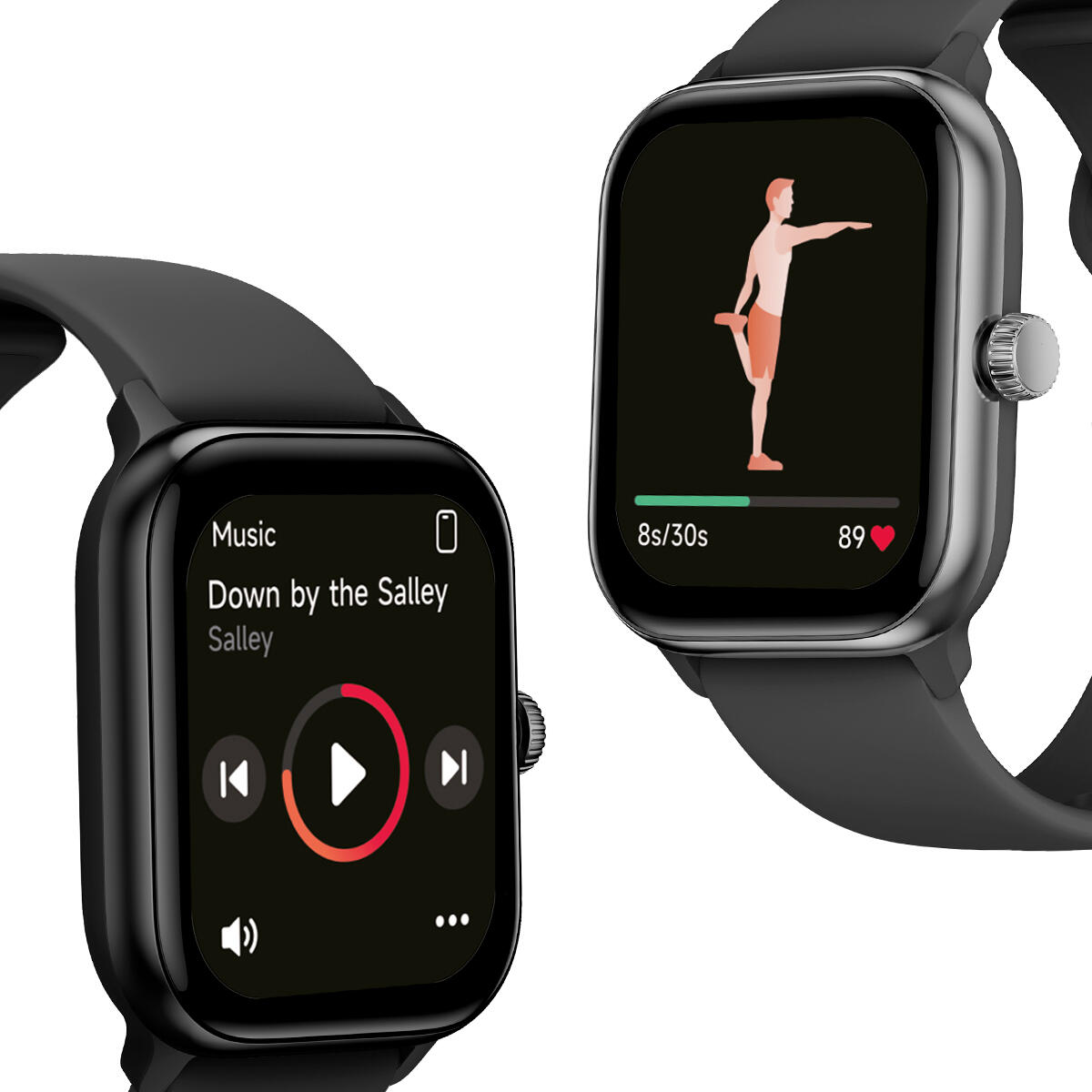 PRIXTON Smartwatch SWB32 - Mémoire flash 1 GB - Assistant vocal Alexa - IP68 6/7