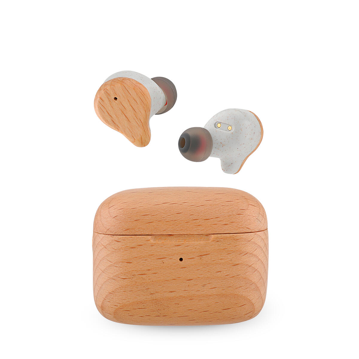 PRIXTON Écouteurs TWS163 - Bluetooth - Technologie ENC et HiFi - Bois 2/7