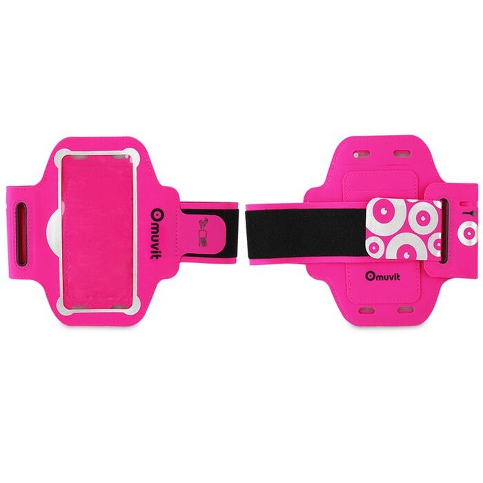 Brassard sport universel pour smartphone 4 à 4.7" Rose 2/3