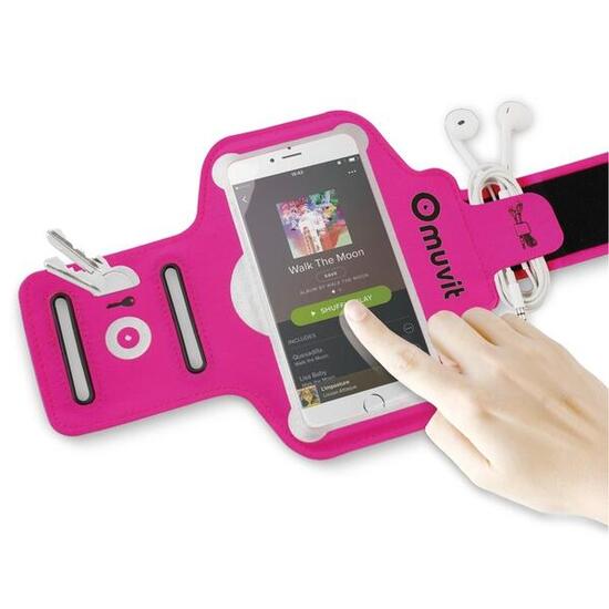 Brassard sport universel pour smartphone 4 à 4.7" Rose