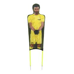 Lot de 3 mannequins flexibles en polyester imprimé - Jaune