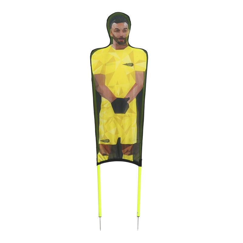 Set van 3 flexibele polyester dummy's met opdruk - Geel