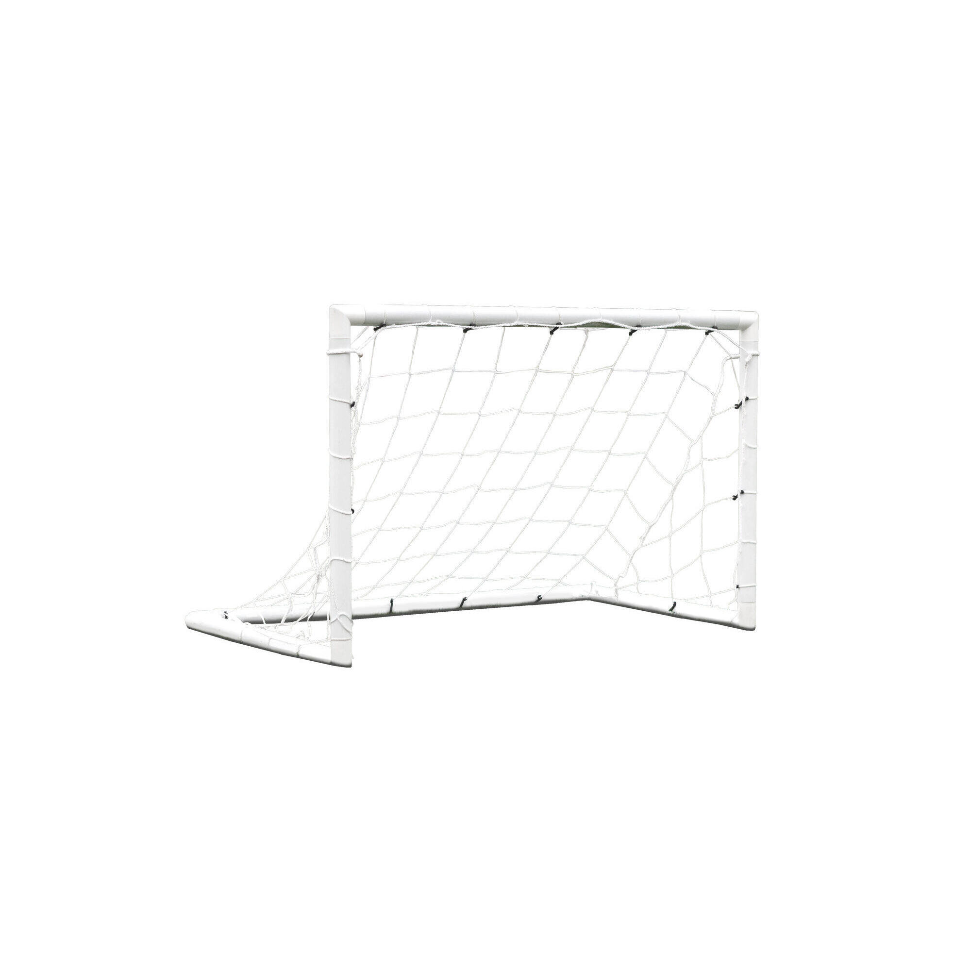 Bramka do piłki nożnej - 1,2 x 0,8 m - PVC - biała