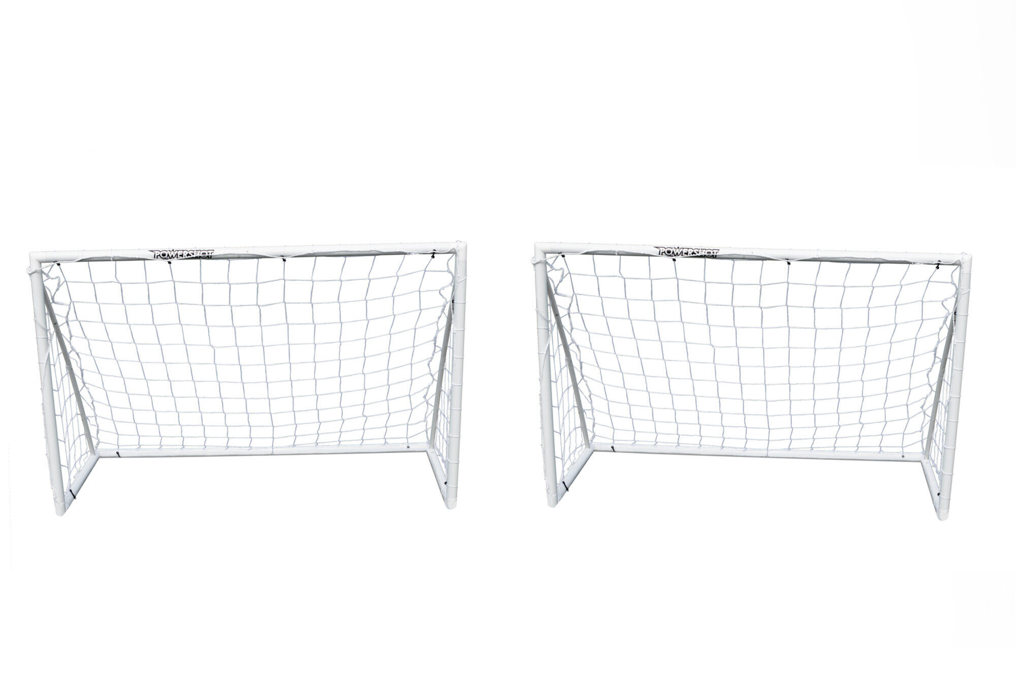 Par de balizas de futebol - 1,8 x 1,2m - upvc - branco