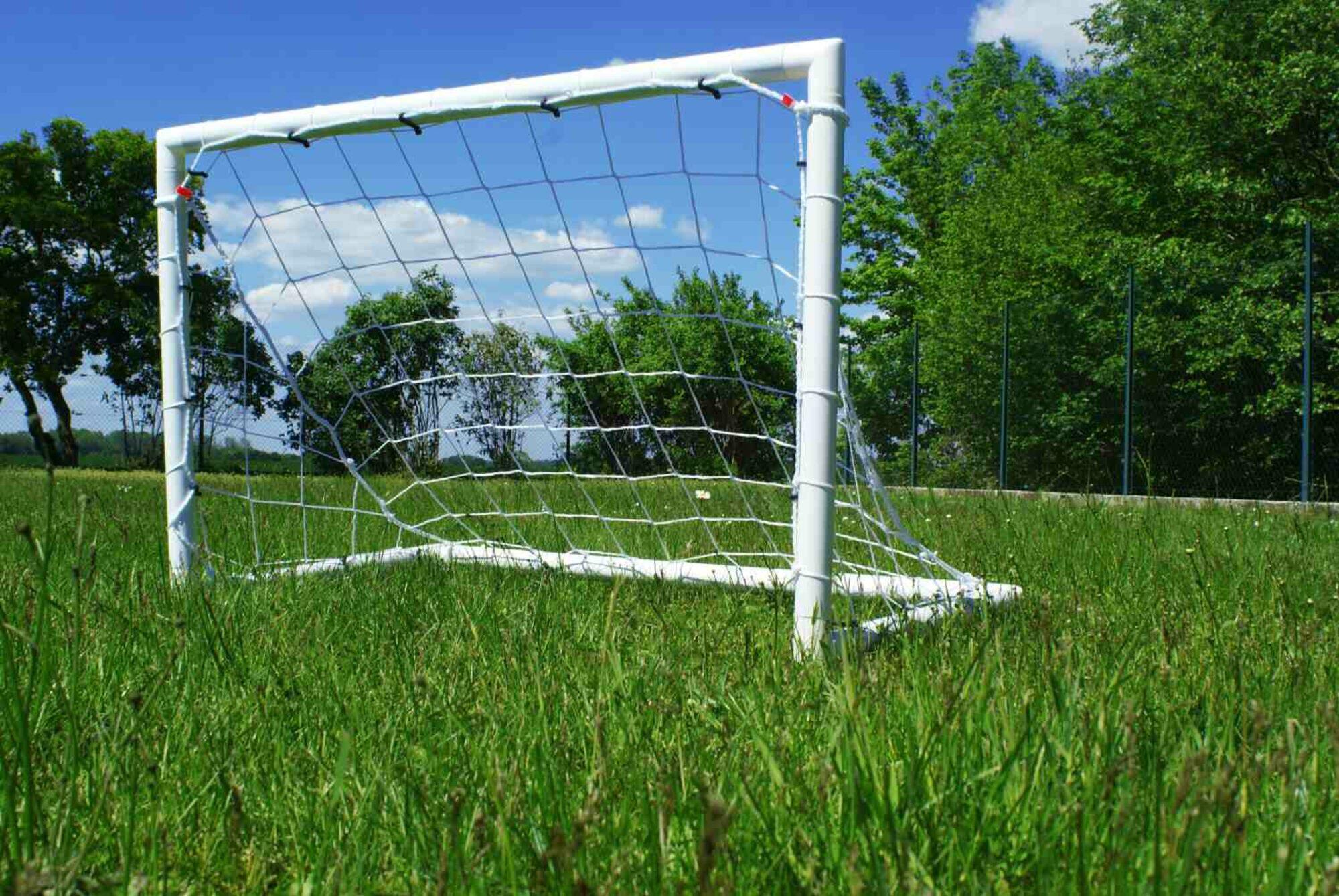Coppia di porte da calcio - 1,2 m x 0,8 m - PVC - Bianco 5/5
