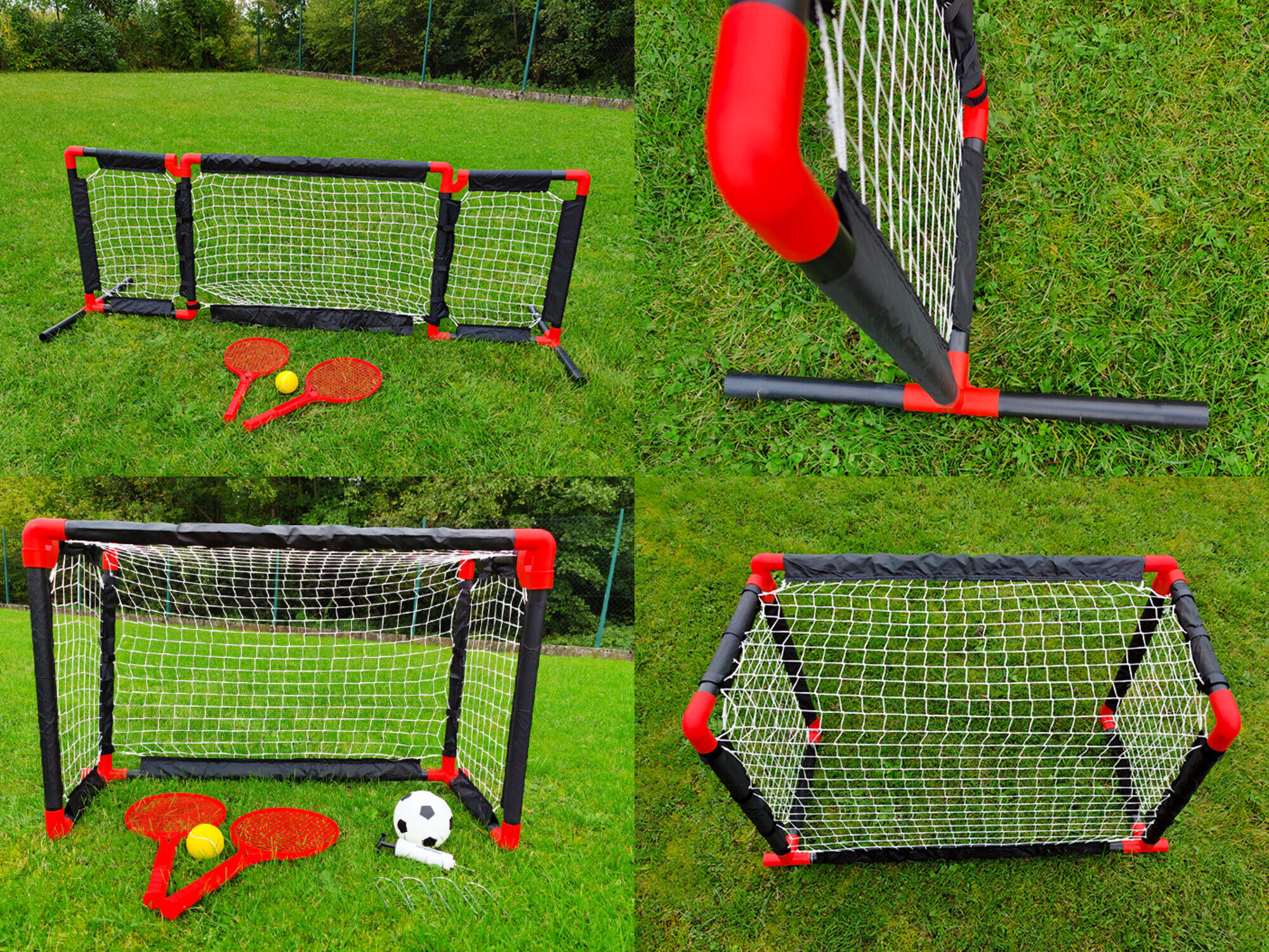 NETSPORTIQUE Netsportique 2 in 1 voetbaldoel / tennisnet