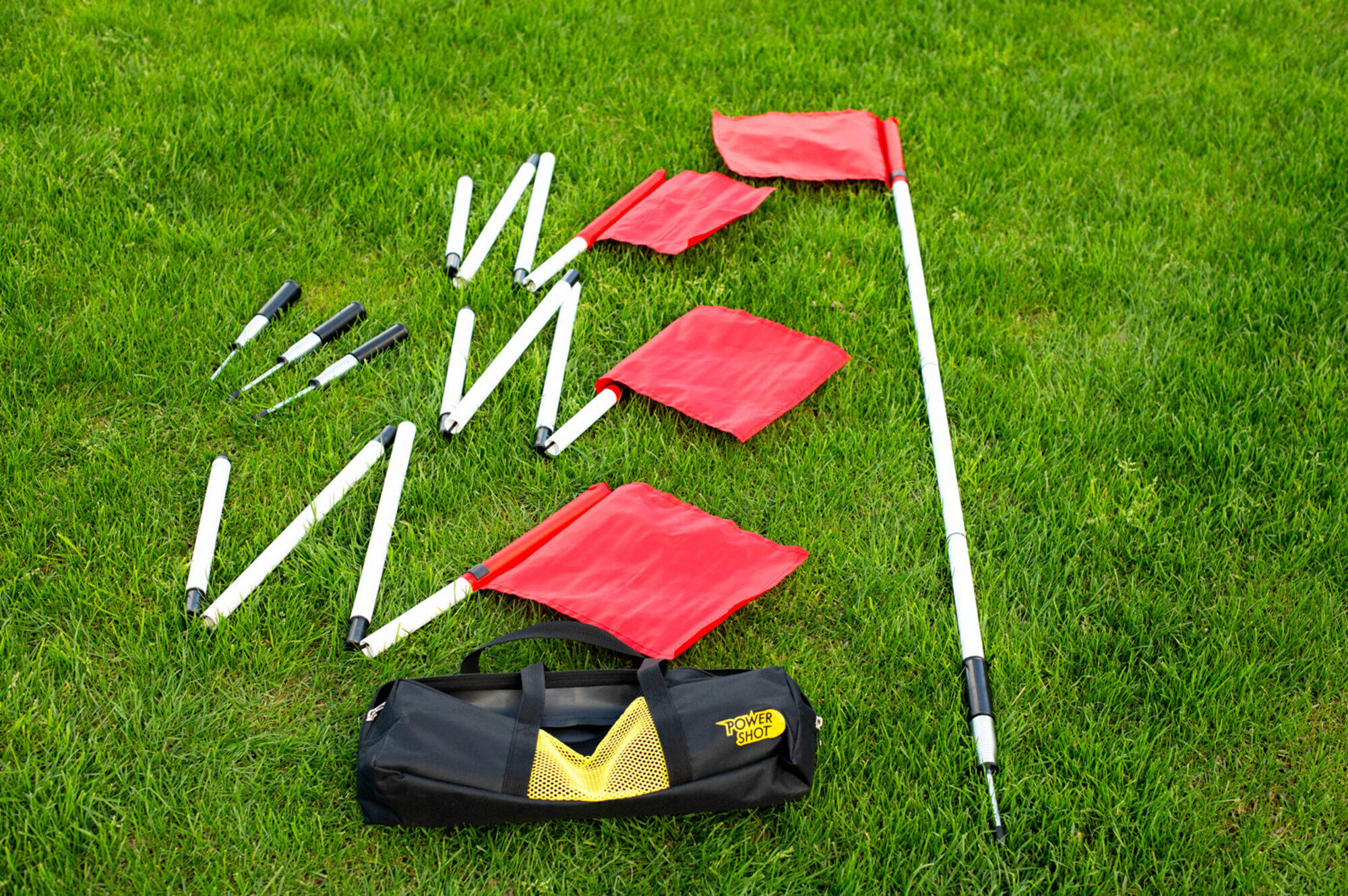 Set van 4 voetbal hoekpalen - Flexibel en opvouwbaar 3/7