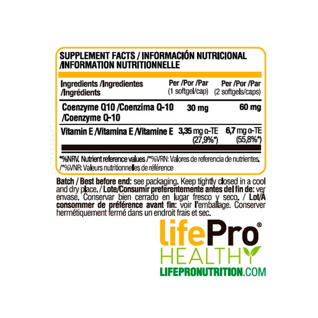 LIFE PRO Q10 60 SOFTGEL 3/5